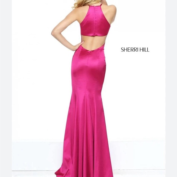 Sherri Hill 50869 raspberry size 4 NWT - Picture 8 of 8